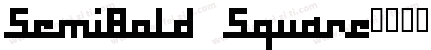 SemiBold Square字体转换